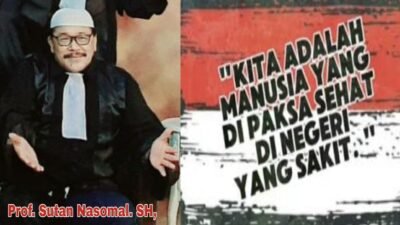 Prof Dr Sutan Nasomal : Darurat Kelaparan Meluas! Indonesia Membutuhkan Pemimpin Yang Berpihak Kepada Masyarakat